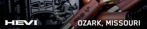 HEVI logo and ammunition; Ozark Missouri