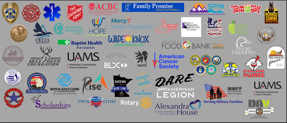 Logos of community organizations The Kinetic Group supports