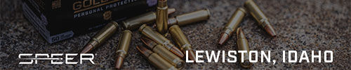 Speer logo and ammunition; Lewiston, Idaho