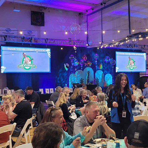 People at a Boys and Girls Club auction
