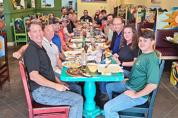 people sitting at a restraunt
